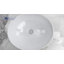 Lavabo de salle de bain ovale blanc en porcelaine vitrifiée L 16 po x l 13 po Eclisse-94888455