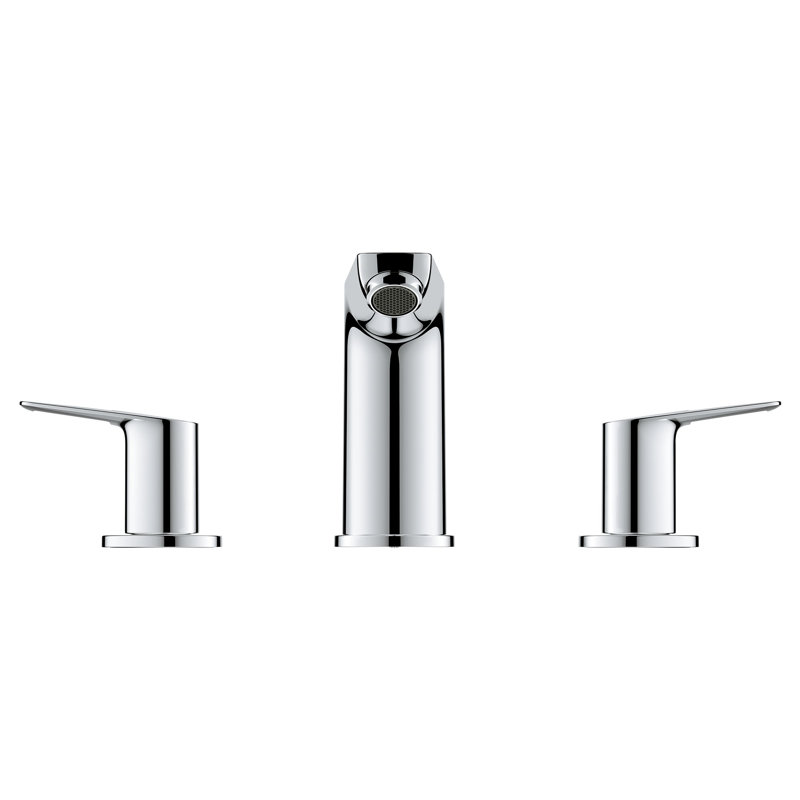 BauLoop Widespread Bathroom Faucet with Drain Assembly