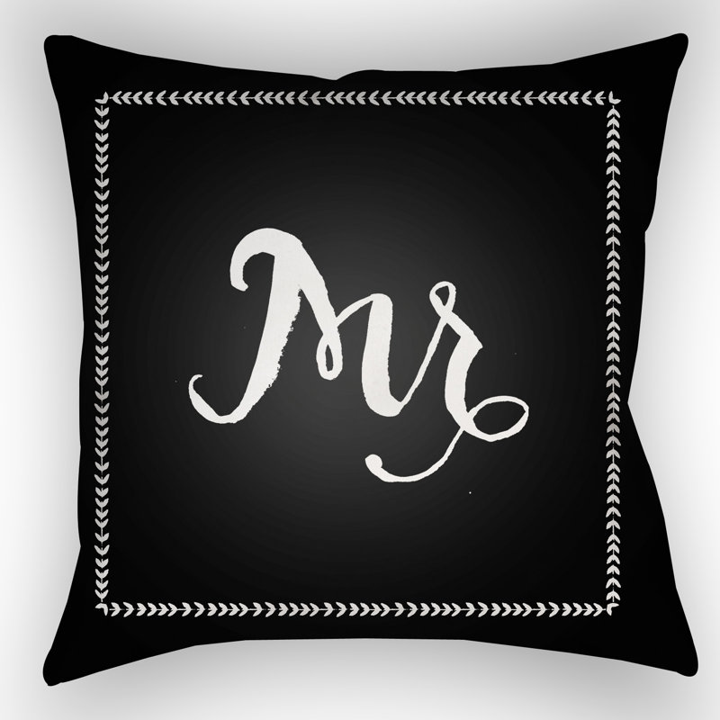 Throw Pillow, 18" H x 18" W x 4" D, Black