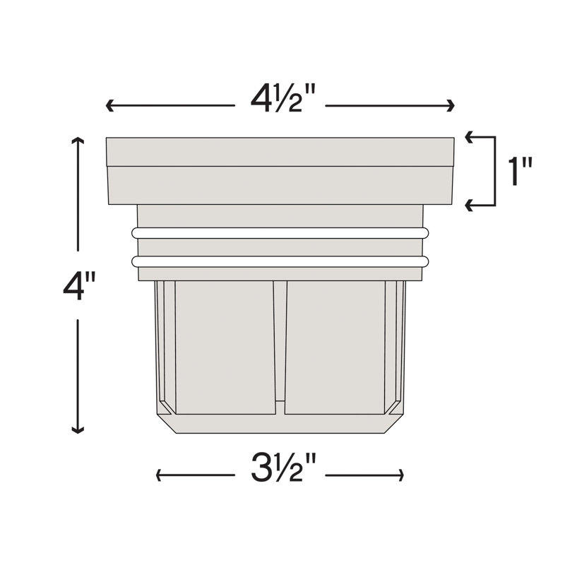 Hinkley Landscape 120V Flat Top Well Light, Gray
