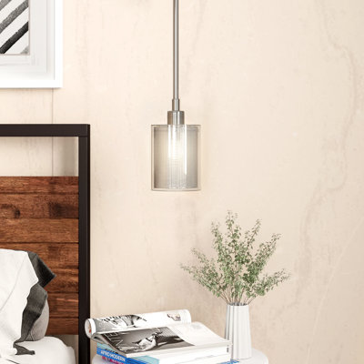 Luminaire suspendu cylindrique à 1 lumière Barron