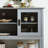 Sideboard Buffet Table With Doors,Grey