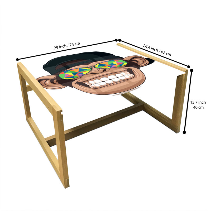 Jakelynn Sled Coffee Table, 62cm H x 74cm W x 40cm D
