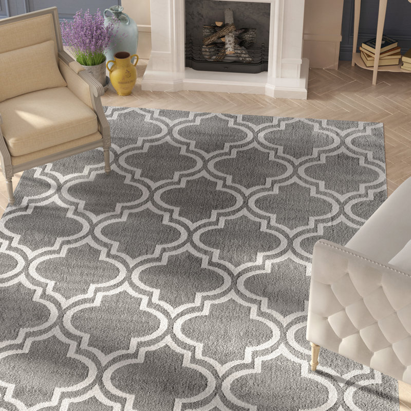 Geometric Indoor Rug, Rectangle 7'6" x 9'5"