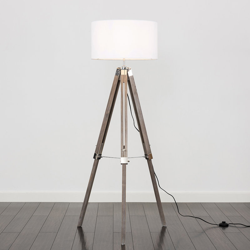 Wemple 143cm Tripod Floor Lamp, White