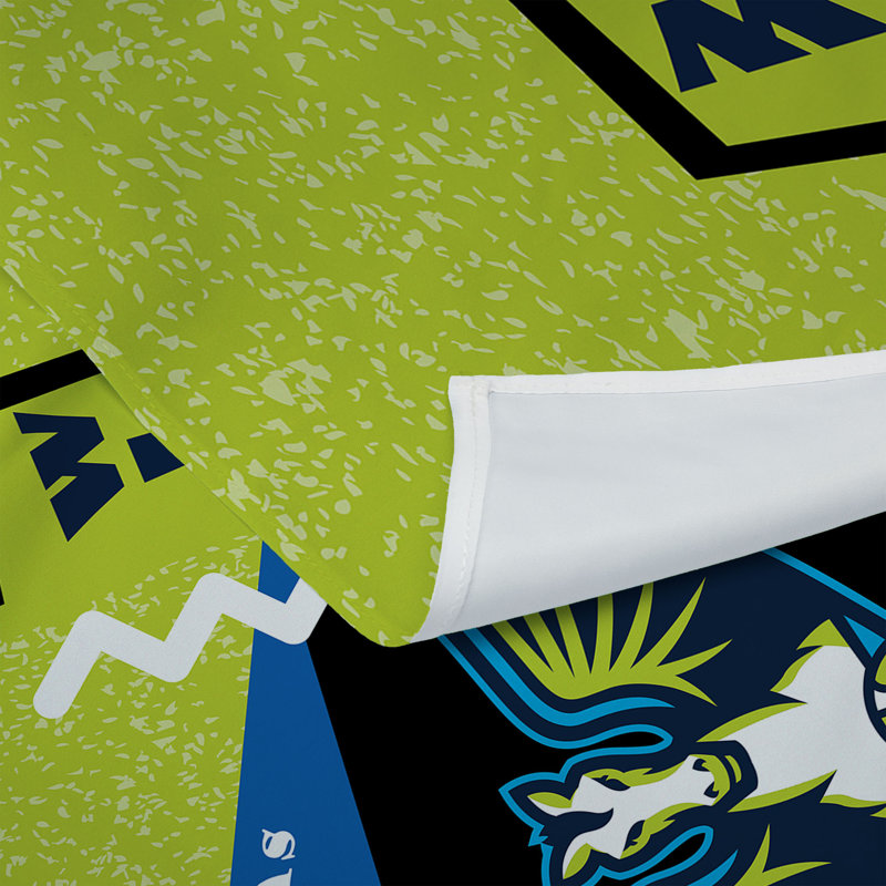 WNBA «Dallas Wings», tapisserie murale décorative «Funky Fresh», ventilateur de basketball, 34 po x 40 po