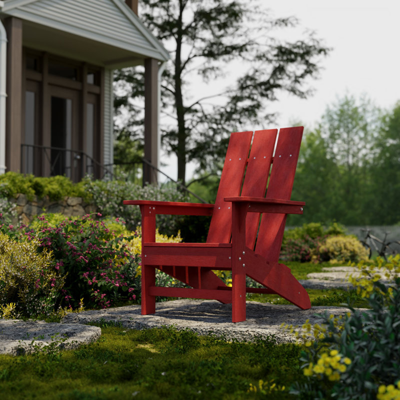 Freedom Modern Adirondack Chair, Red