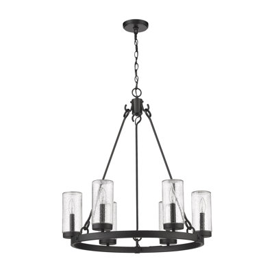 Lustre d'extérieur à 6 lumières H 33,25 po Sheniece