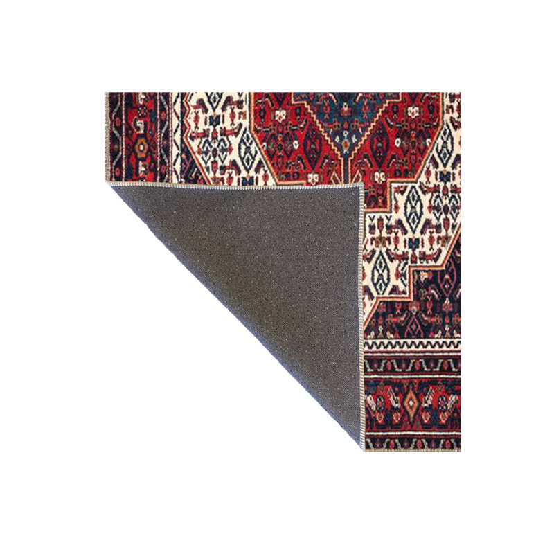 Tapis rouge lavable à la machine, Rectangle 3 pi 3 po x 4 pi 11 po