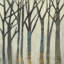 Birch Line I by Jennifer Goldberger - Painting-1728264669-1728193266