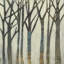 Birch Line I by Jennifer Goldberger - Painting-1728264670-1728193266