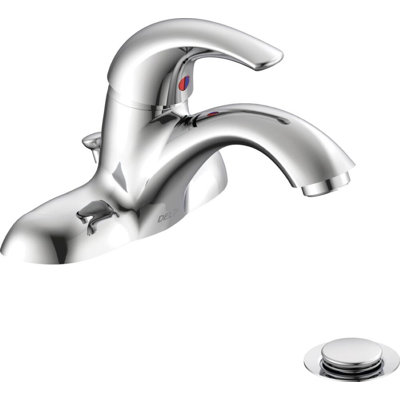 Centerset Lavatory Centerset Bathroom Faucet with Drain Assembly