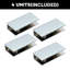 29-1/2 In W x 75 In H Modern Shower Tempered Glass Panel with Easy Maintenance Frosted Surface-115591792-115591790