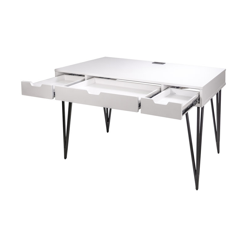 Recker Writing Desk with Power Outlet