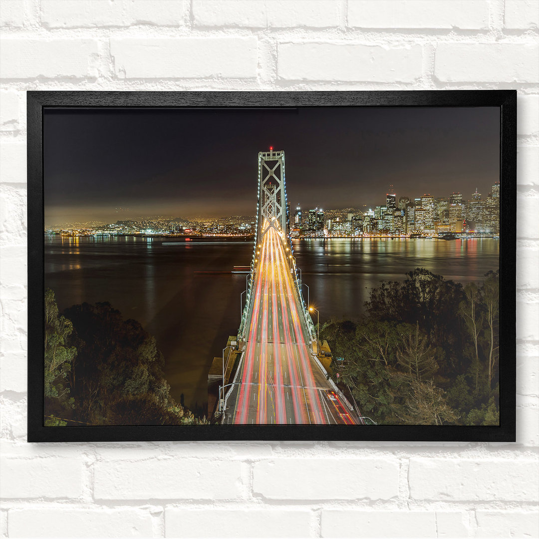 Golden Gate Bridge Speed Of Light Gerahmter Druck