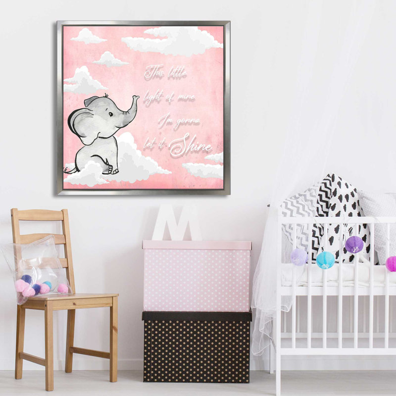 Let It Shine (Square) par By Jodi - impression, Cadre flottant argent, H 39,5 po x l 39,5 po x P 2 po
