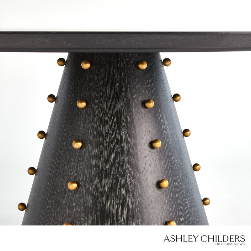 Spheres Center Table, Black, 30"H x 60"L x 60"W
