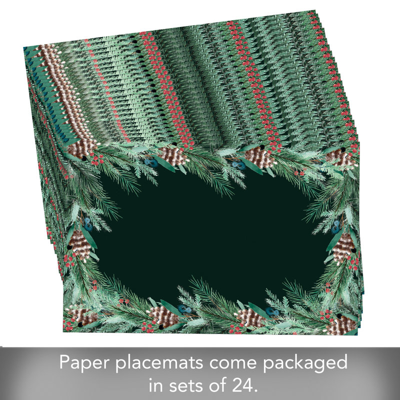 Napperons en papier de qualité supérieure Green Garland