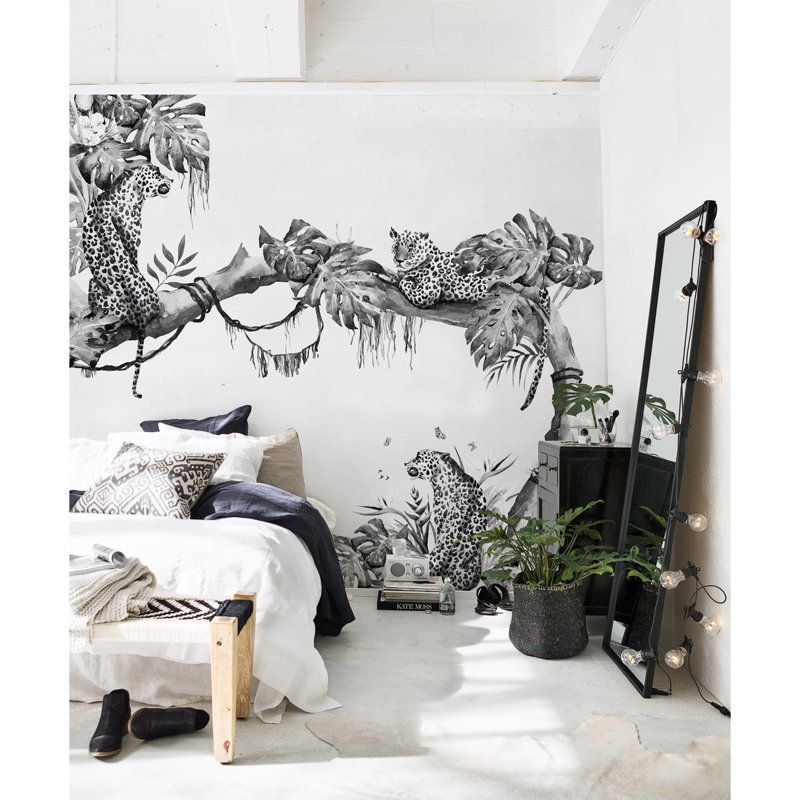 Hayhurst Matte Mural, Black/White, 152 x 104cm