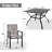 Patio Dining Set with Square Table