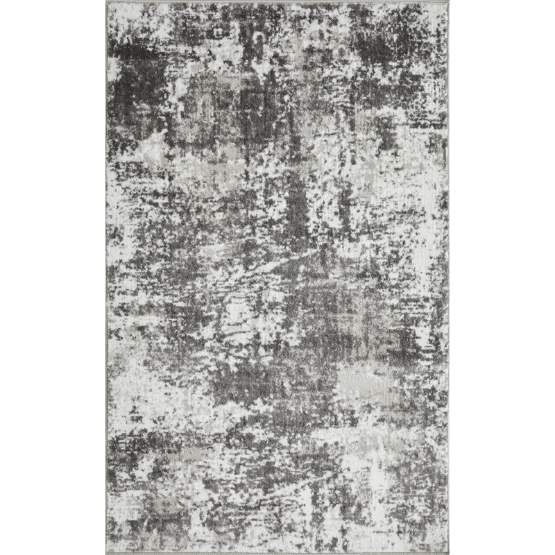 Siante Abstract Indoor Rug, Rectangle 3'3" x 5'3"
