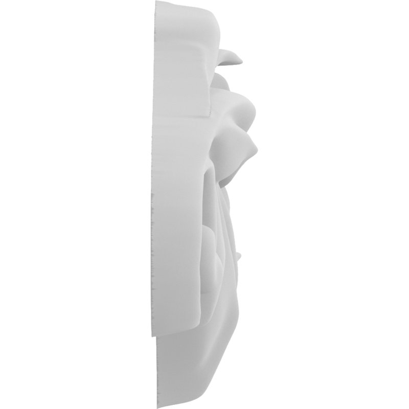 Rosettes de qualité supérieure, H 1 po x l 1 po x P 0,25 po, Droite