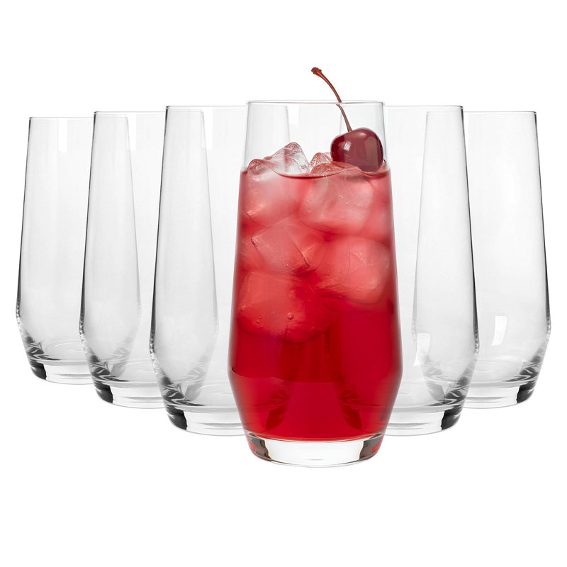 Argon Tableware Soho Crystal Highball Glasses, Set of 6