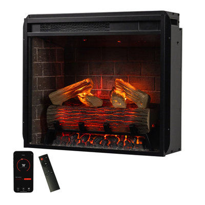 Uptown Infrared Electric Fireplace Insert Heater Compatible with Alexa  Google Home