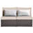 Howells 2 Pieces Patio Rattan Armless Sofa Set with Cushions-1328439377