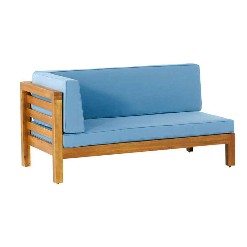 Oana Corner Bench-L, Red, Red, Brown