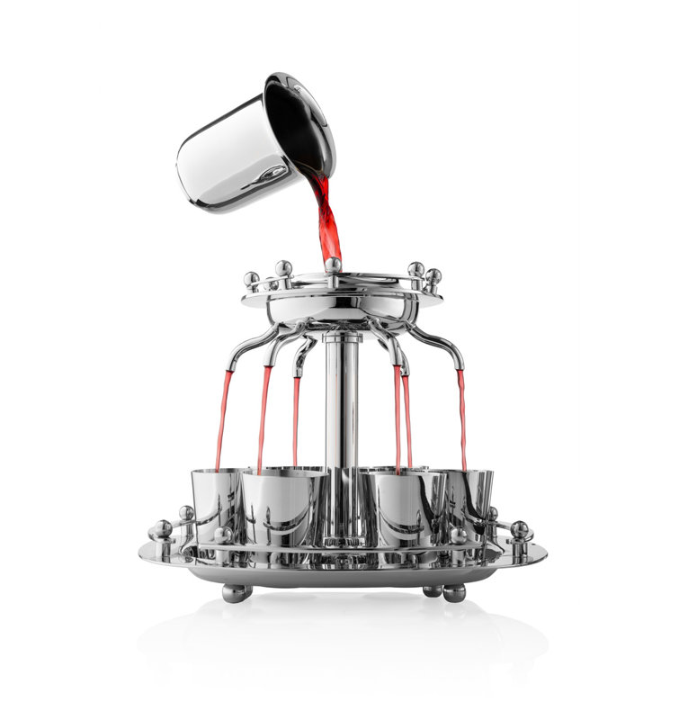 Suspension Kiddush Wine Fountain , Silver
