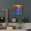 Luxe métal Art «Fiery Rainbow Black Cat» par Rebecca «Fiery Rainbow Black Cat» par Rebecca Wang Art-101657555