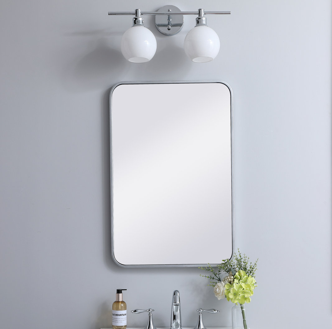 Sabine Accent Mirror, Silver, 30" x 20"