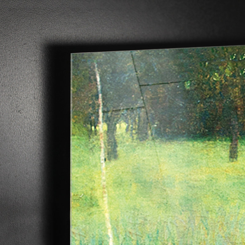 Farmhouse With Birch Trees by Gustav Klimt - No Frame Print on Plastic / Acrylic, 65cm H x 65cm W