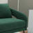 53.7" W Modern Loveseat, Upholstered Open Back Sofa  With 3 Pillows-1529557601
