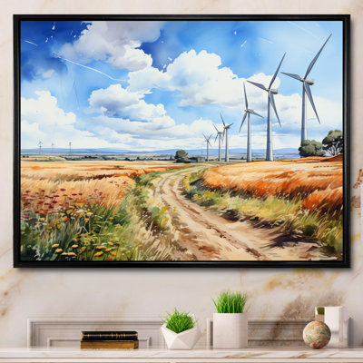 " Countryside Road To Wind Turbines II "