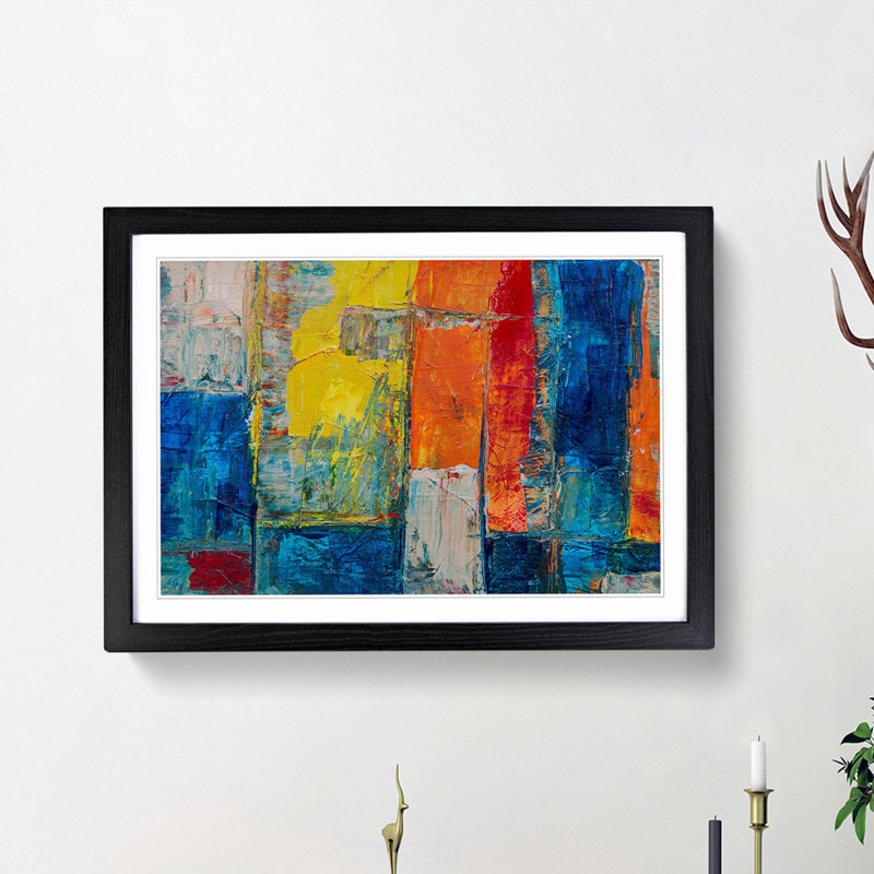 Abstract Vol.396 by S.Johnson - Framed Print, Black Framed, 36cm H x 48cm W x 2cm D