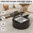 Modern Round Lift Top Coffee Table With Storage, High Gloss Black  Coffee Table With Hidden Compartment For Living Room-1337062461