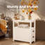 60cm W Manufactured Wood Bedside Table