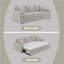 Canapé-lit Boucle Sleeper avec 2 coussins décoratifs
