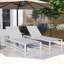 Méridienne d'extérieur réglable avec structure en aluminium et filet PVC-coated polyester - inclinable à 5 positions