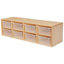 Casier de rangement 8 compartiments empilable