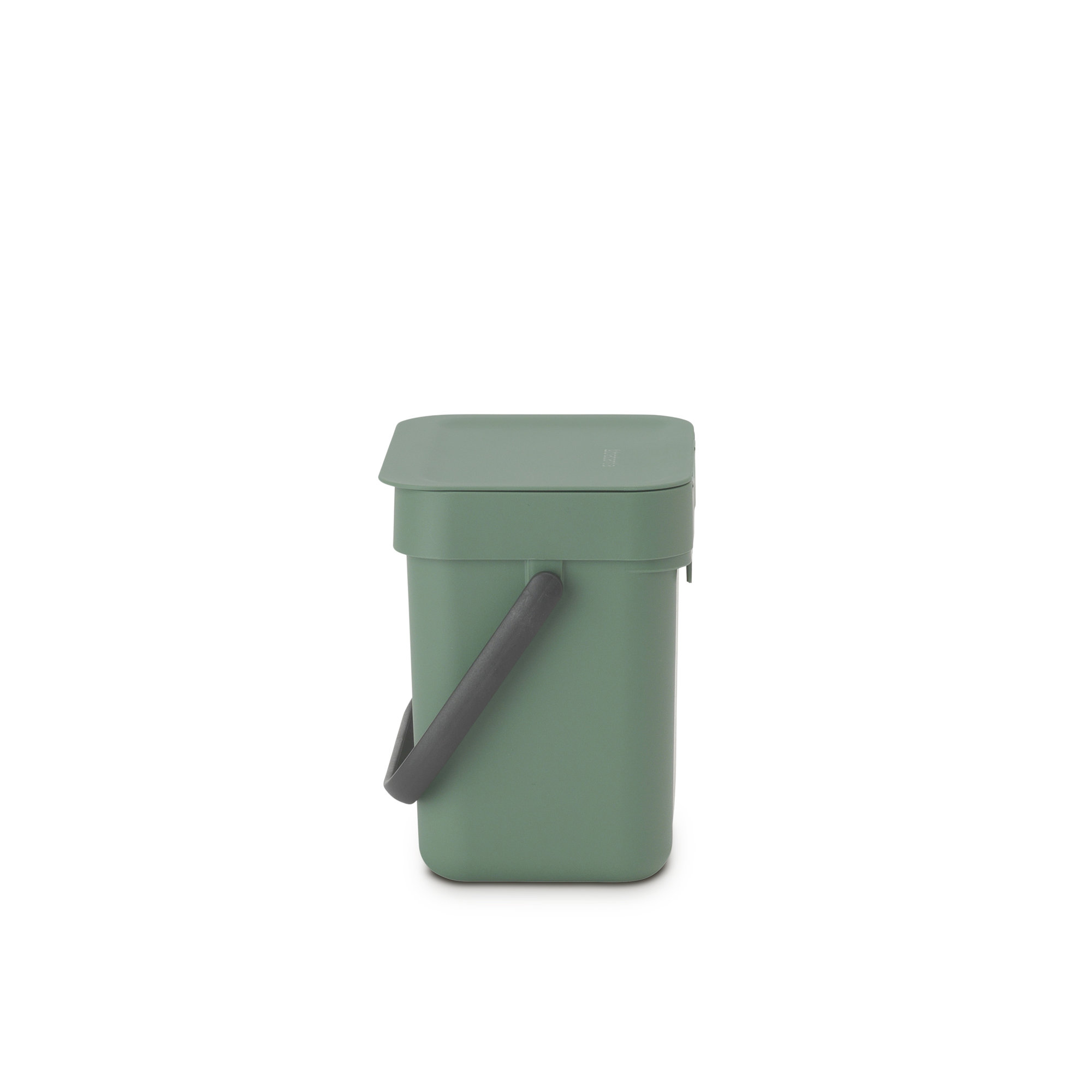 Brabantia Sort & Go 0.8 Gallon Plastic Odor Resistant Indoor Kitchen Composter, Fir Green