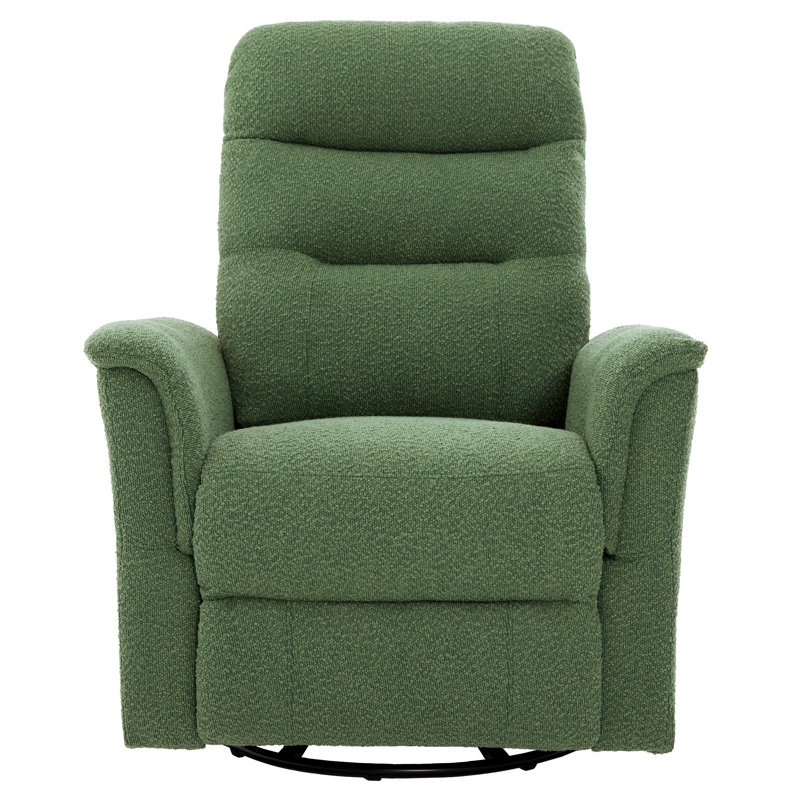 Manual Recliner Chair Rocking and Swivel Recliner Nursery Rocking Recliner Massage Recliner with 8-Point Massage Function and Adjustable Backrest for Living Room, Bedroom and Nursery