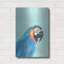  «Exotic Bird On Blue 1» par Annie Warren, art mural en métal, 16 po x 24 po-1085189623