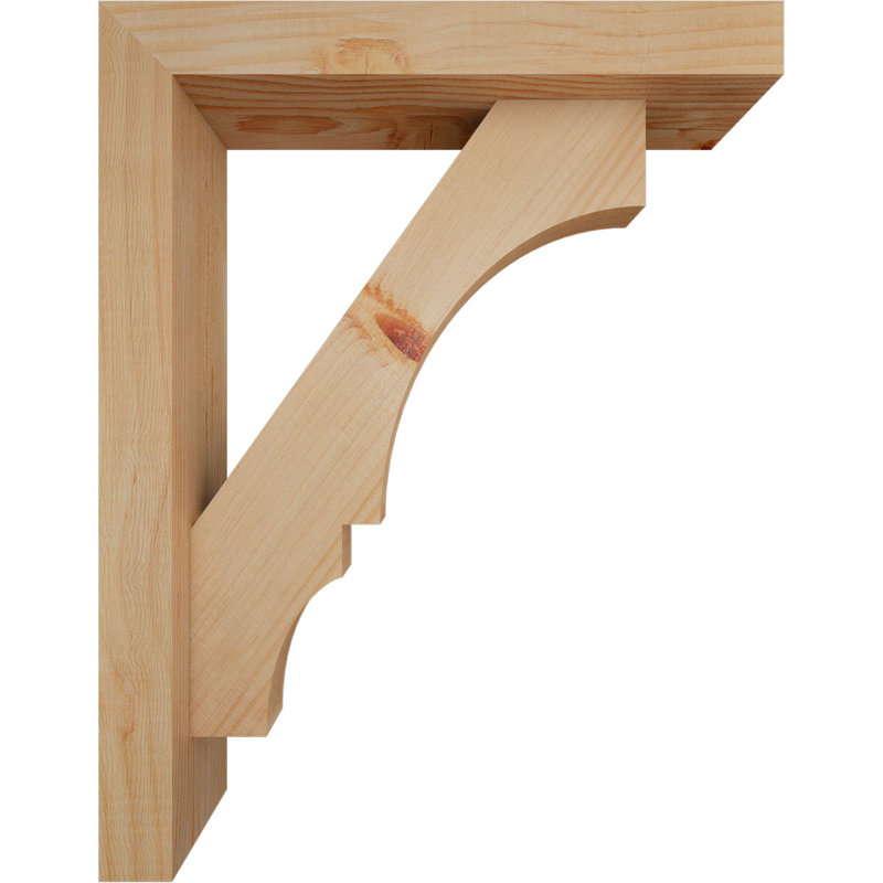 Support de bloc Balboa avec entretoise décalée, 18 x 14, Sapin Douglas de l 3 1/2 (lisse)
