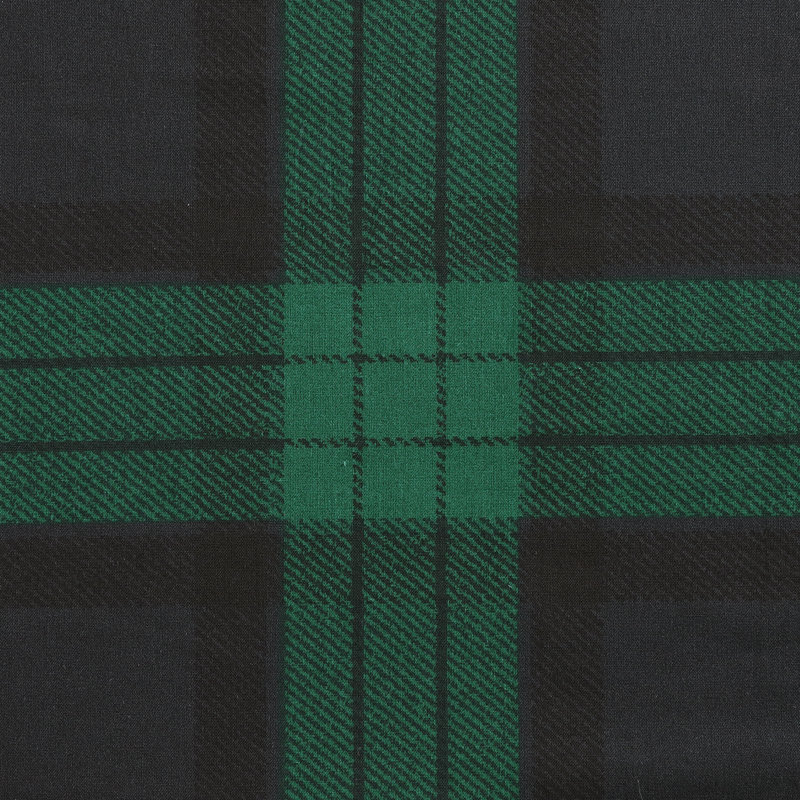 Ensemble de housse de couette en coton vert tartan Eddie Bauer, Housse de couette double / grand et 2 taies