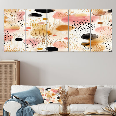 Feuilles d'automne, ensemble de 5 pièces