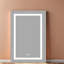 Armoires à pharmacie à DEL avec miroir, aluminium 23,82 x 35,91 noir mat, maison moderne