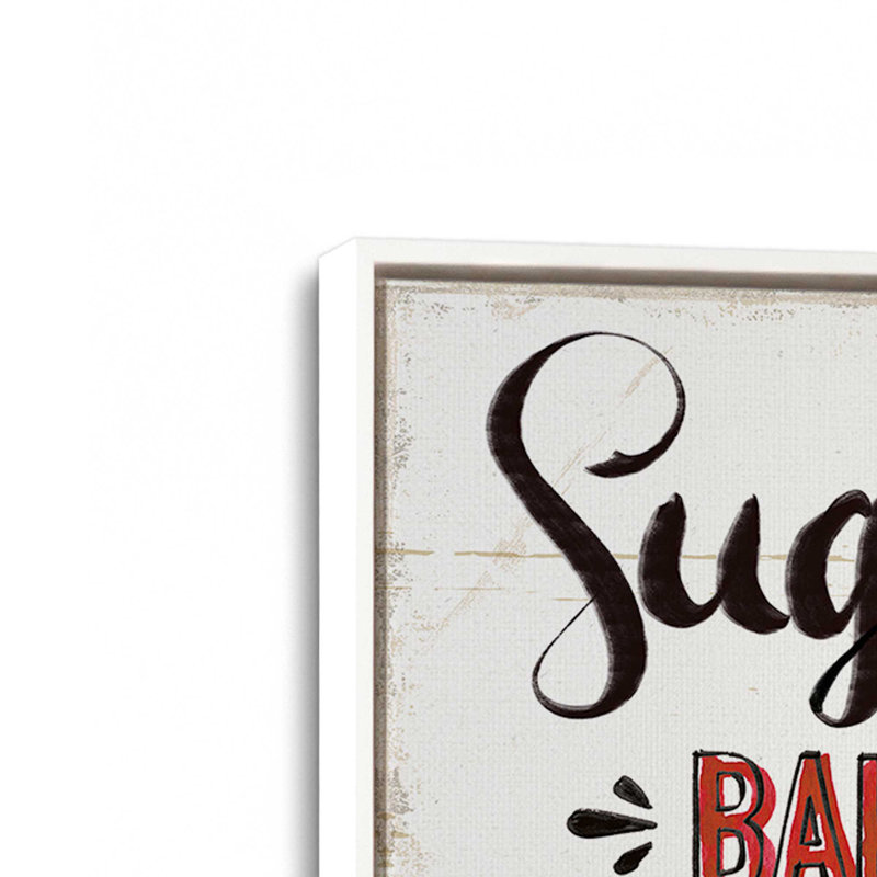 «Santa's Favorite Sugar Cookies», ensemble de 3 impressions sur toile, H 17 po x l 51 po, Blanc opaque